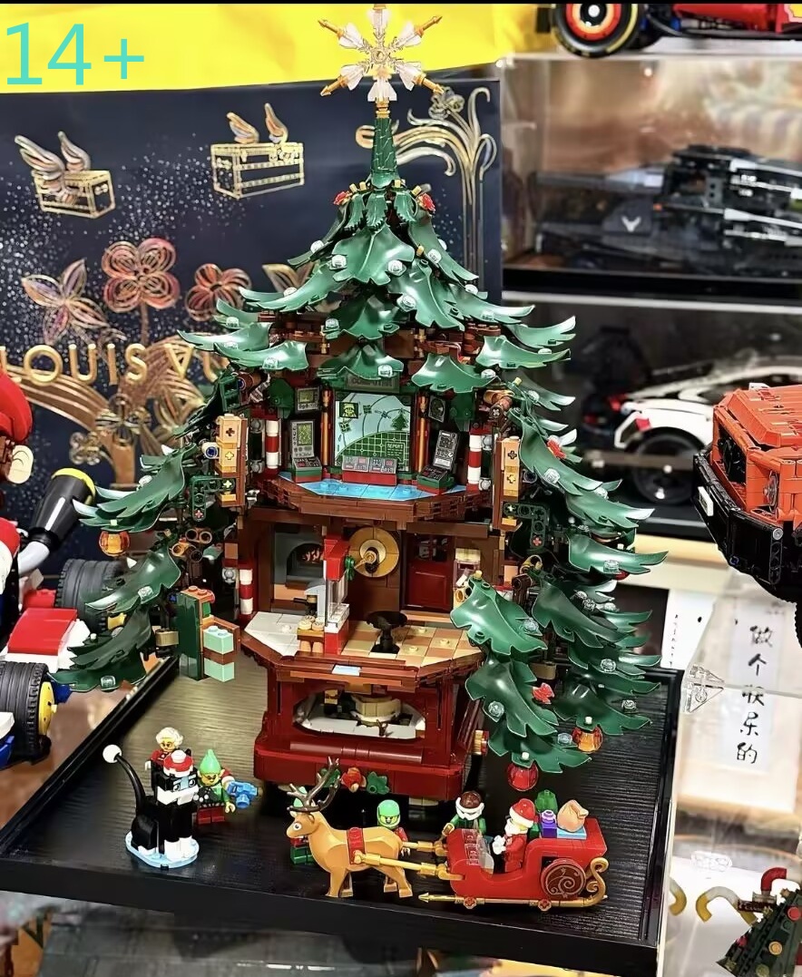 Building Blocks - Set Balok Bangunan Model Pohon Natal