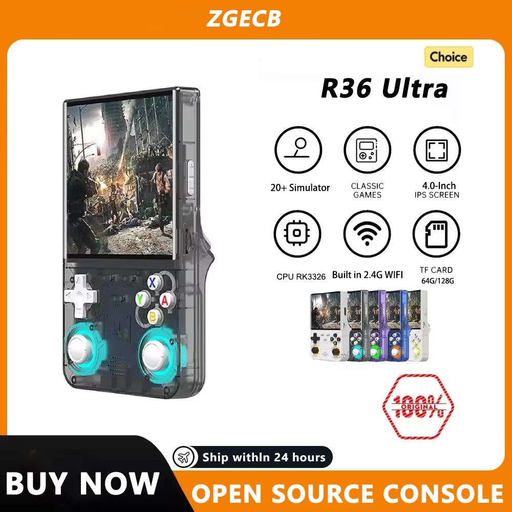 Retro Handheld Game Console R36S - FLLAPT R36Ultra Retro Konsol Video Game