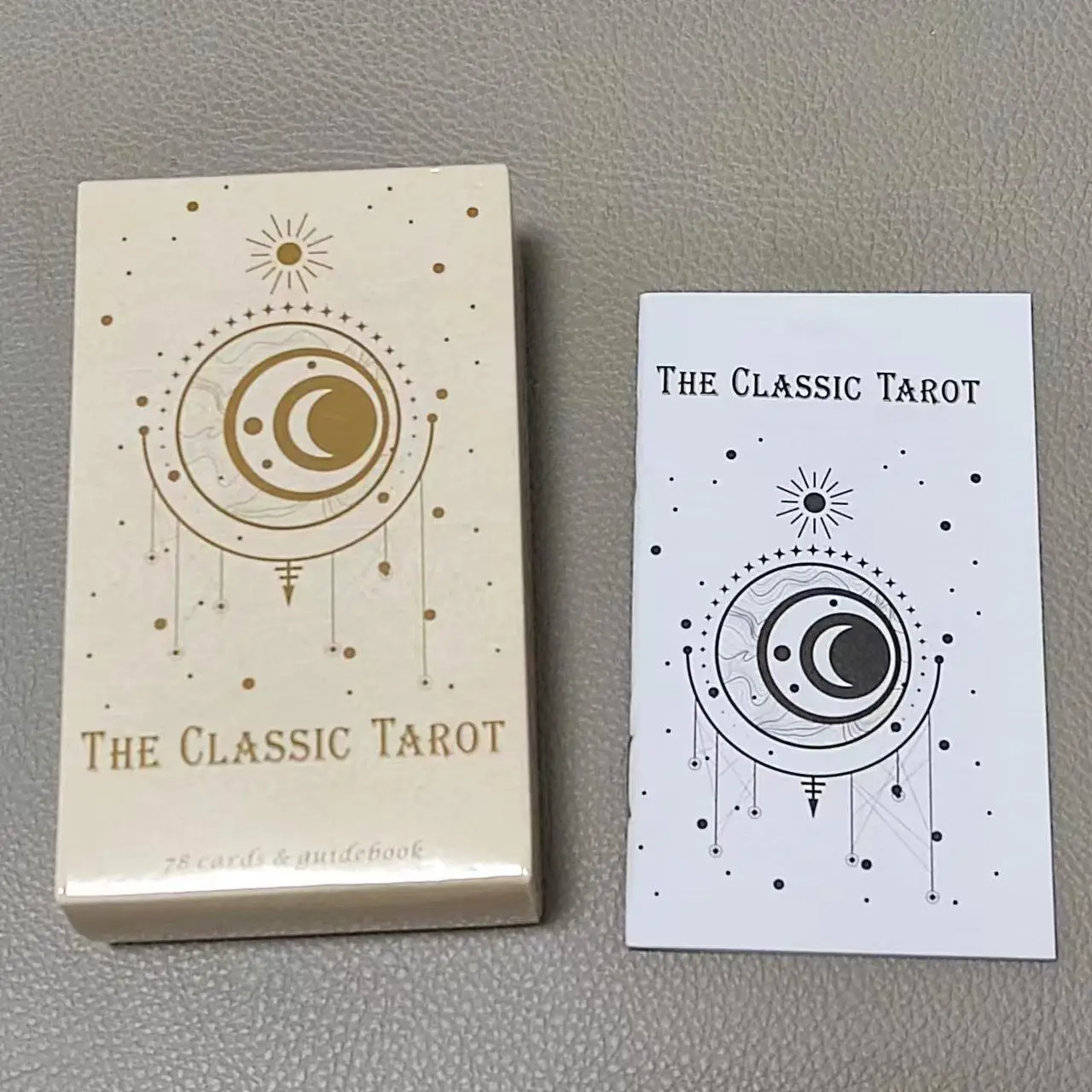 10.3*6cm klasik Tarot 78 kartu - Tarot Cards Deck With Guidebook ulasan dan harga
