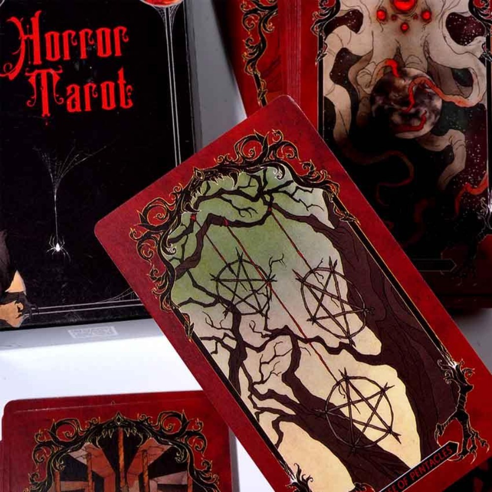 10.3*6cm kartu dek Tarot horor - Tarot Cards Deck With Guidebook ulasan dan harga