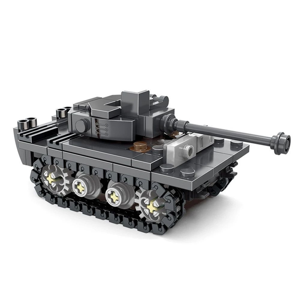 Model DIY Tank Berat King Tige - Lego Compatible Military Tank ulasan dan harga