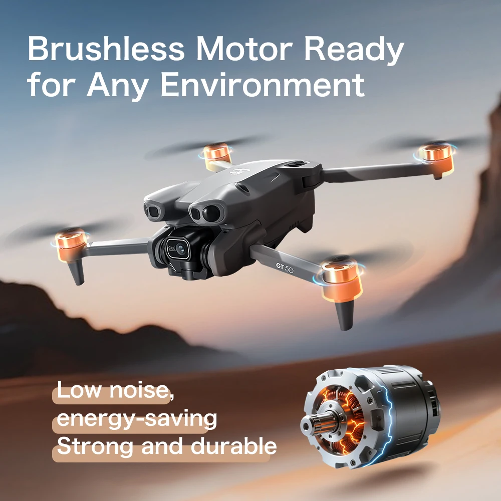 GT50 Drone FPV 4K/6K/8K dengan - Fpv Brushless Rc Drone 4K ulasan dan harga