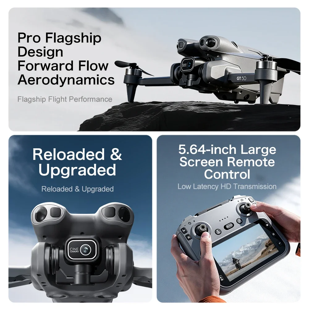 GT50 Drone FPV 4K/6K/8K dengan - Fpv Brushless Rc Drone 4K ulasan dan harga